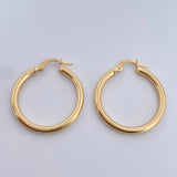 Candongas Jass 2.55gr / 2.9cm / Oro Amarillo 18K $