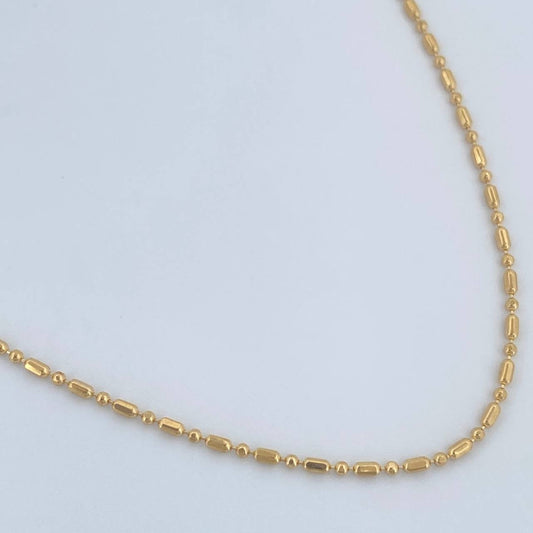 Cadena Morse 2.15gr / 45.3cm / +3 Oro 18K &