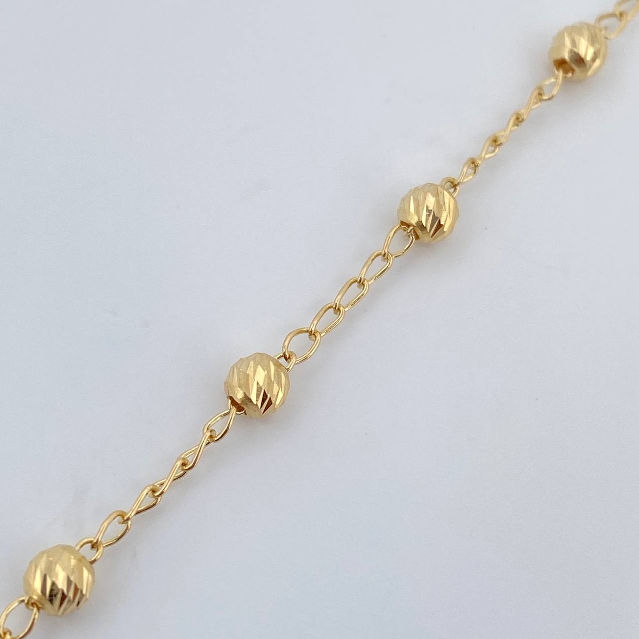 Pulso Denario Virgen Milagrosa 2.75gr / 19.8cm / Oro 18K &