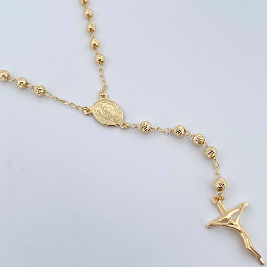 Rosario Virgen Milagrosa 9.65gr / 56.8cm / Oro 18K $