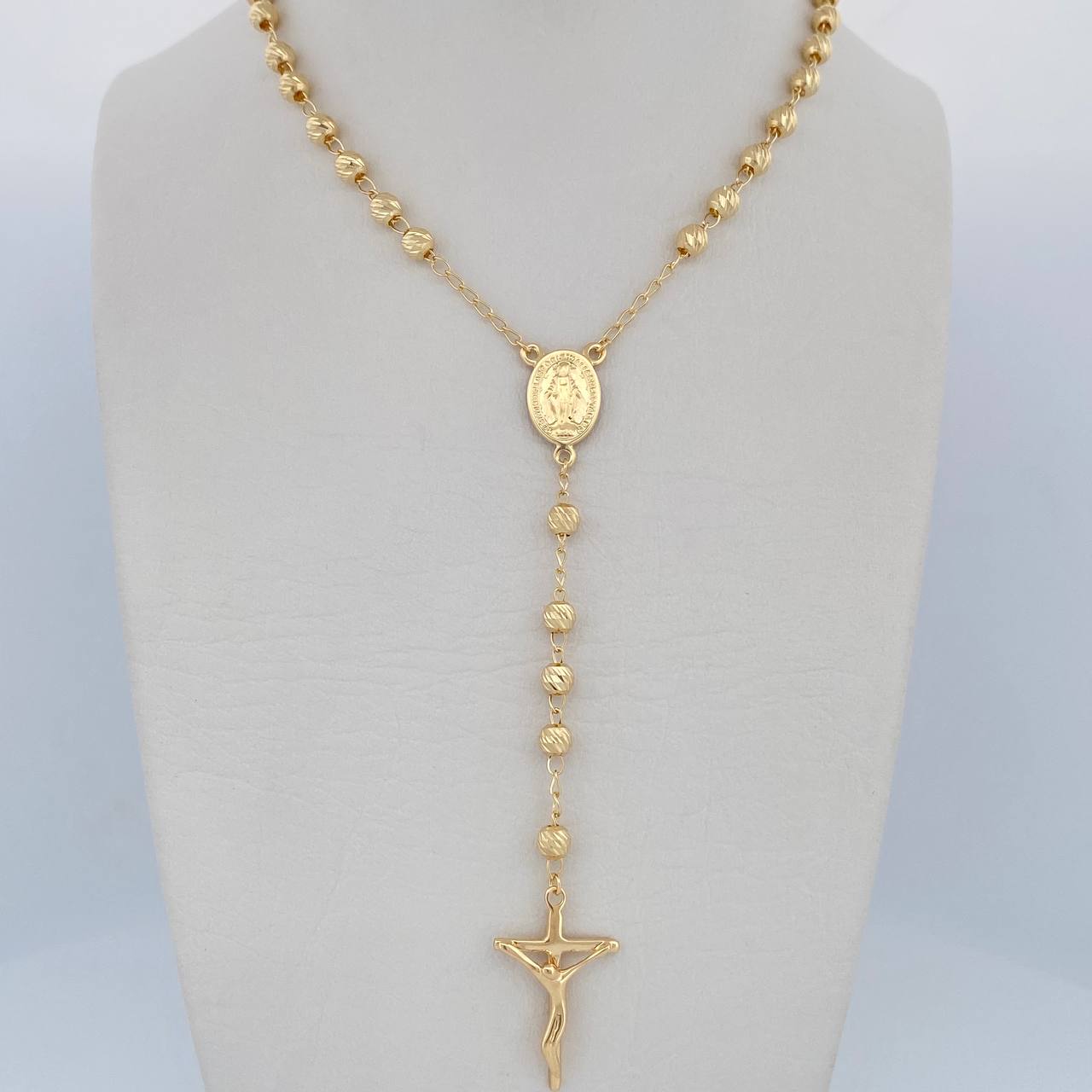 Rosario Virgen Milagrosa 9.75gr / 57cm / Oro 18K &