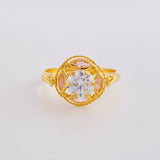 Anillo Solitario Aura Vintage 1.9 g / T7 Oro Amarillo 18K