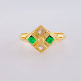 Anillo Rombo Imperial 1.7 g / T9 1/4 Oro Amarillo 18K