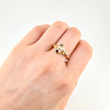 Anillo Rombo Imperial 1.8 g / T9 1/4 Oro Amarillo 18K