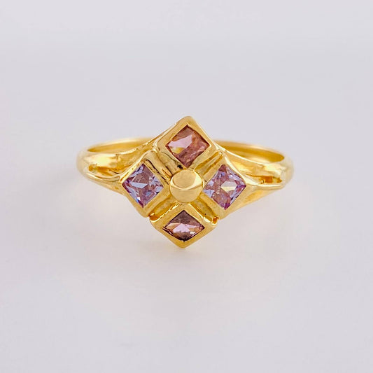 Anillo Rombo Imperial 1.75 g / T7 1/2 Oro Amarillo 18K