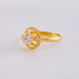 Anillo Solitario Aura Vintage 2 g / T9 1/4 Oro Amarillo 18K