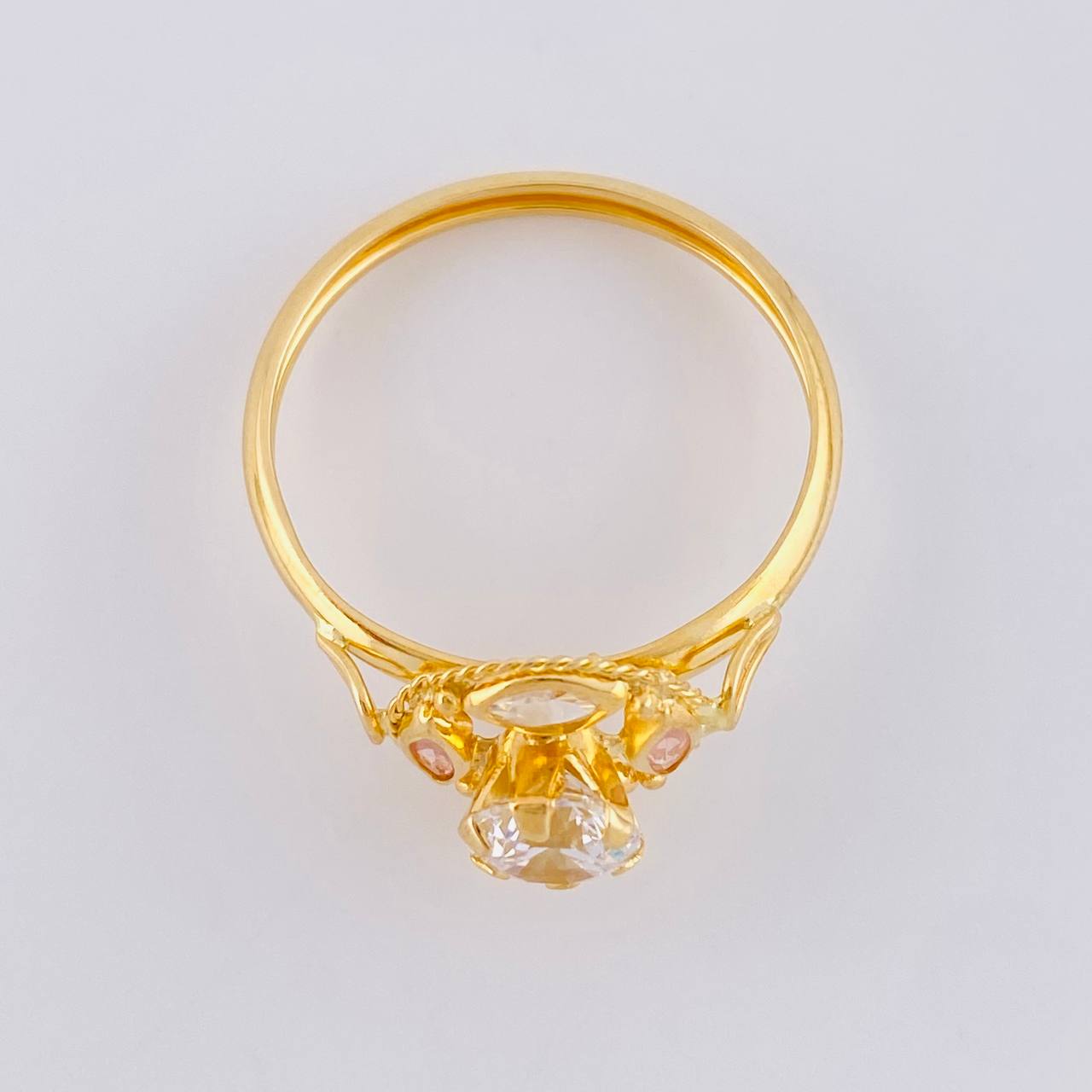 Anillo Solitario Aura Vintage 2 g / T9 Oro Amarillo 18K