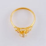Anillo Solitario Aura Vintage 2 g / T9 1/4 Oro Amarillo 18K