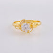 Anillo Solitario Flor De Cristal 1.8 g / T9 1/4 Oro Amarillo 18K