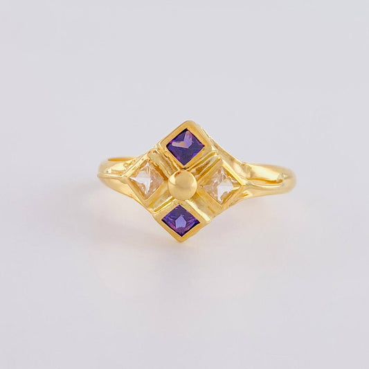 Anillo Rombo Imperial 1.8 g / T8 1/2 Oro Amarillo 18K