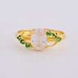 Anillo Solitario Cristal 1.85 g / T8 1/2 Oro Amarillo 18K