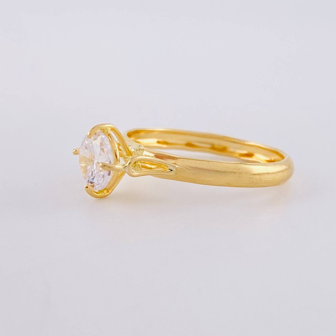 Anillo Solitario Canasta 1.25 g / T6 1/4 Oro Amarillo 18K