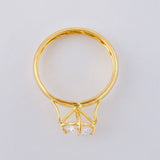 Anillo Solitario Canasta 1.2 g / T6 Oro Amarillo 18K