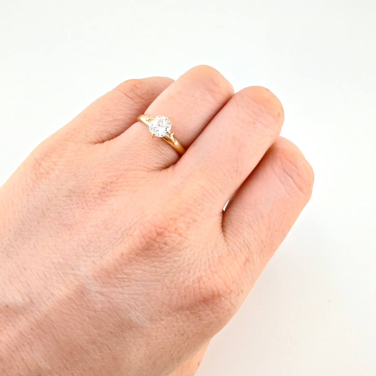 Anillo Solitario Canasta 1.25 g / T6 1/4 Oro Amarillo 18K