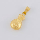 Dije Bolsa De Dinero 0.7 g / 2.2 cm Oro Amarillo 18K