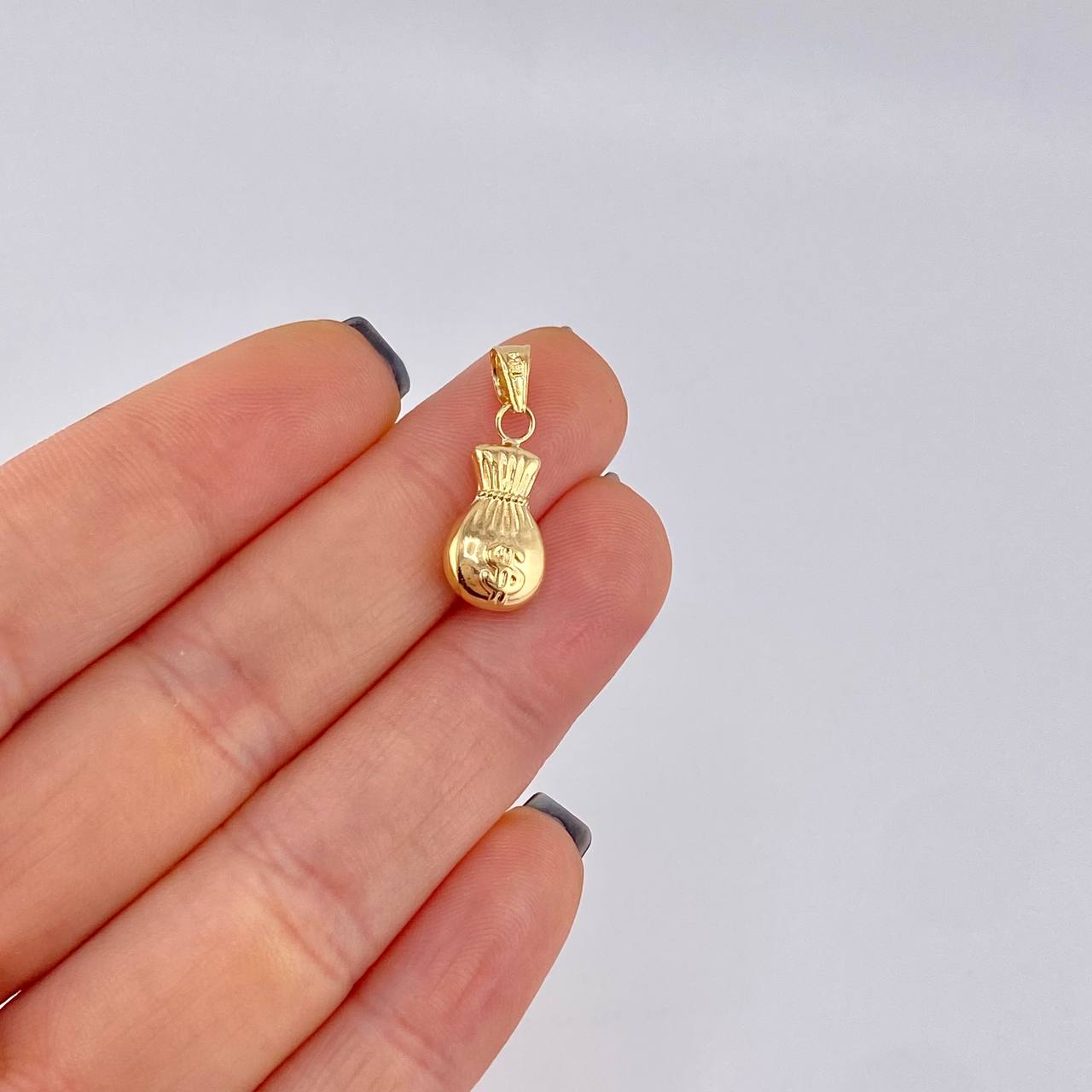 Dije Bolsa De Dinero 0.7 g / 2.2 cm Oro Amarillo 18K