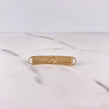 Herraje Placa Medusa Tribal 4.5gr / 4.4mm Circones Blancos Dos Oros Amarillo Rosa Oro Amarillo 18K ©