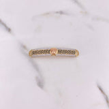 Herraje Medusa Tribal 3.35gr / 4.1cm / Circones Blancos Dos Oros Amarillo Rosa 18K $