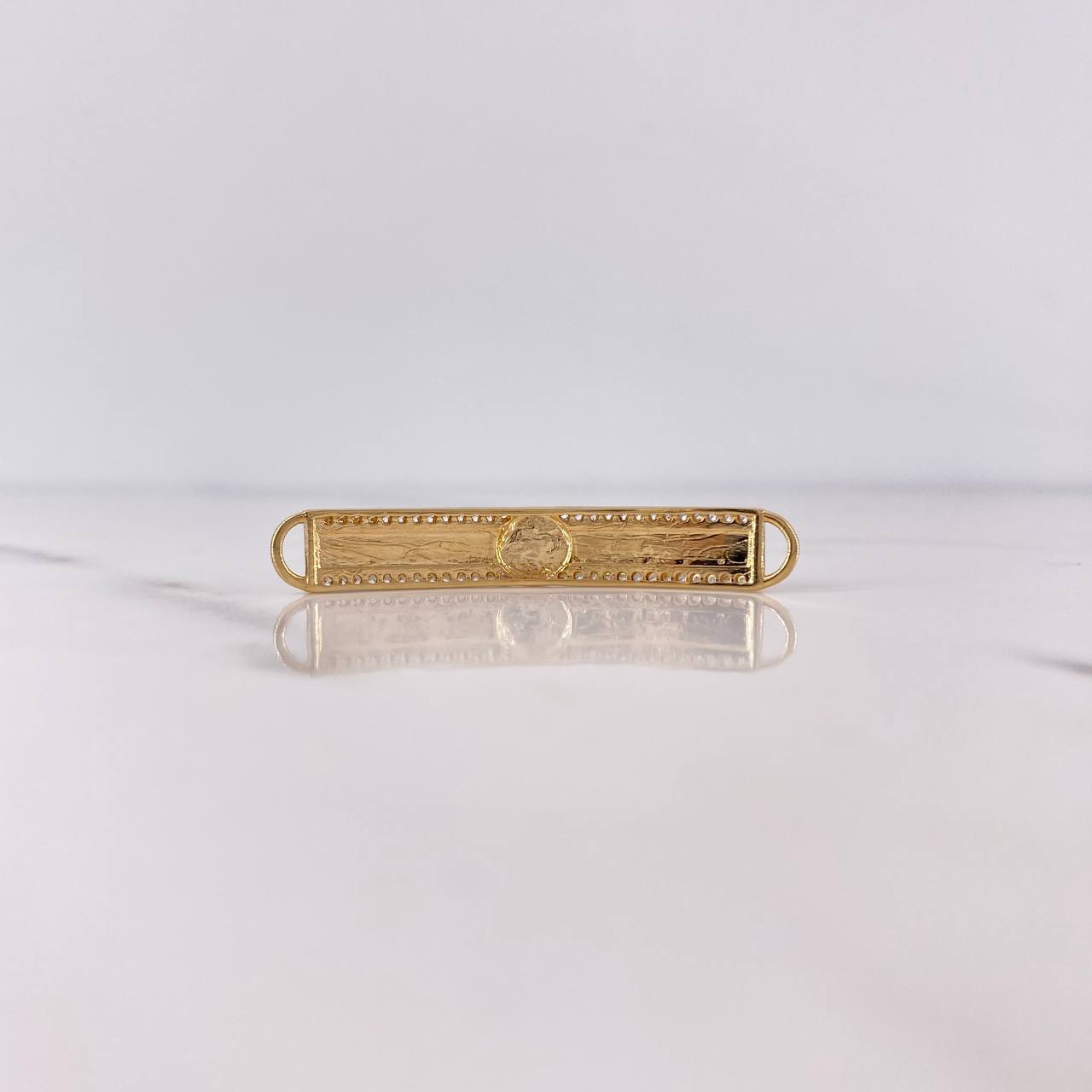 Herraje Medusa Tribal 3.3gr / 4.1cm / Circones Blancos Dos Oros Amarillo Rosa 18K $