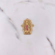 Herraje Virgen Guadalupe 4.2gr / 2.7cm / Circones Fucsias Verdes Blancos Oro Amarillo 18K $