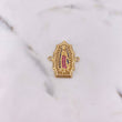 Herraje Virgen Guadalupe 4.05gr / 2.7cm / Circones Fucsias Azules Blancos Oro Amarillo 18K $
