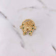 Herraje Herradura Caballo 10gr / 2.7cm / Circones Verdes Blancos Oro Amarillo 18K $