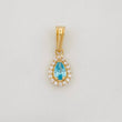 Dije Halo Lágrima 0.65g / 1.5cm Oro Amarillo 18K