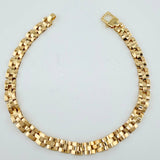 Pulso Correa 12.65gr / 21cm / 5.9mm Oro Amarillo +4 18K ©