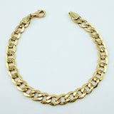 Pulso Cubano 10.65gr / 21.5cm / 7.7mm Oro Amarillo +4 18K ©