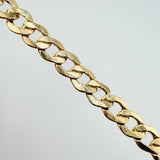 Pulso Cubano 10.65gr / 21.5cm / 7.7mm Oro Amarillo +4 18K ©
