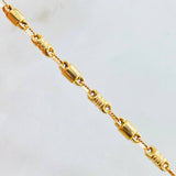 Pulso Rustico Cilindros 5gr / 22cm / Oro Amarillo 18K ©