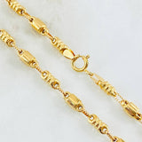 Cadena Rustica Cilindros 13.45gr / 60cm / Oro Amarillo 18K ©