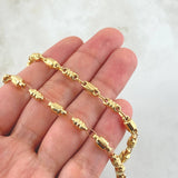 Cadena Rustica Cilindros 13.45gr / 60cm / Oro Amarillo 18K ©