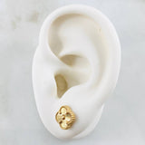 Topos Trebol Dorado 3.3gr / 10mm Oro Amarillo Nac.Esp. 18K *