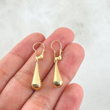Candongas Lagrima 1gr / 3.3cm / Oro Amarillo 18K