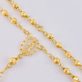 Rosario Virgen Guadalupe Diamantado 10 g / 52.5 cm / 4 mm - 5 mm Oro Amarillo 18K