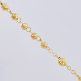 Rosario Virgen Guadalupe Diamantado 9.8 g / 50 cm / 4 mm - 5 mm Oro Amarillo 18K