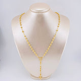 Rosario Virgen Guadalupe Diamantado 9.8 g / 50 cm / 4 mm - 5 mm Oro Amarillo 18K