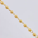 Rosario Virgen Guadalupe Corazones Diamantado 10 g / 50 cm / 4 mm - 5 mm Oro Amarillo 18K