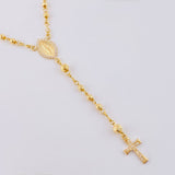 Rosario Virgen Milagrosa Diamantado 7.05 g / 47.5 cm / 3 mm - 4 mm Oro Amarillo 18K