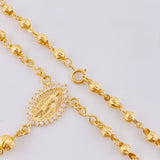 Rosario Virgen Milagrosa Diamantado 7.05 g / 47.5 cm / 3 mm - 4 mm Oro Amarillo 18K
