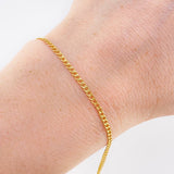 Pulso Cubano 0.85 g / 18.5 cm / 2 mm Oro Amarillo 18K