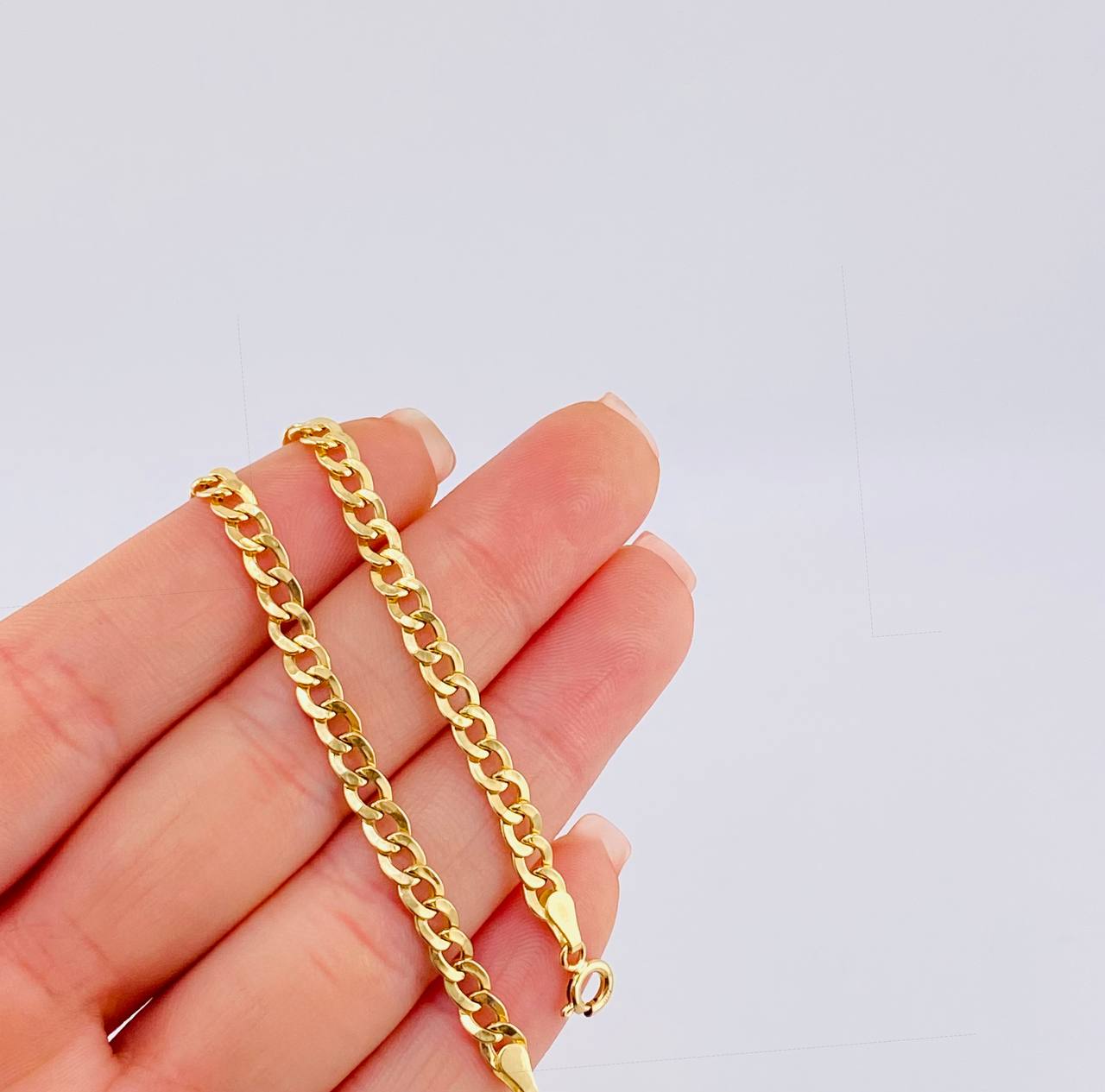 Pulso Cubano 2.7 g / 20 cm / 4.2 mm Oro Amarillo 18K