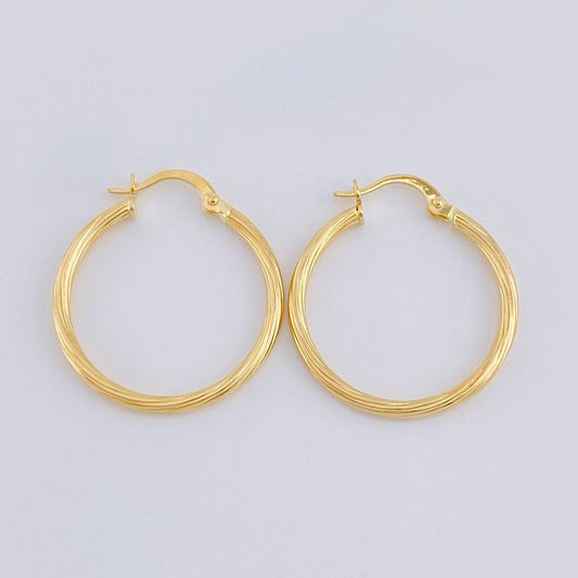 Candongas Espiral 2g / 3.1cm Oro Amarillo 18K