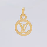 Dije Circulo Letra 0.5 g / 1.9 cm Oro Amarillo 18K