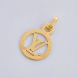 Dije Circulo Letra 0.5 g / 1.9 cm Oro Amarillo 18K
