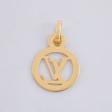 Dije Circulo Letra 0.5 g / 2 cm Oro Amarillo 18K
