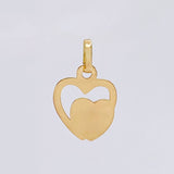 Dije Corazones Unidos 0.5 g / 1.7 cm Oro Amarillo 18K