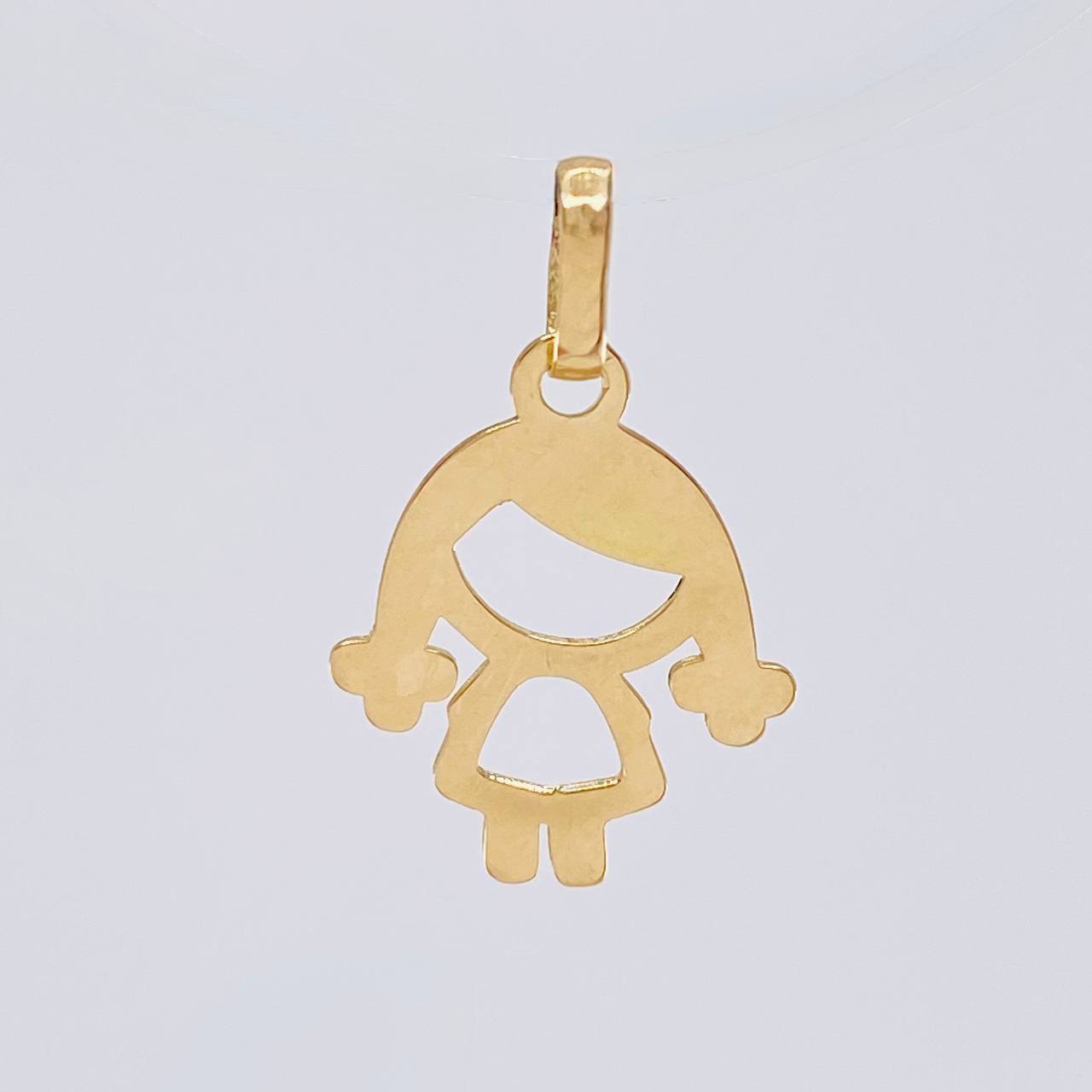 Dije Niña Silueta 0.45 g / 1.9 cm Oro Amarillo 18K