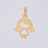 Dije Niña Silueta 0.45 g / 1.9 cm Oro Amarillo 18K